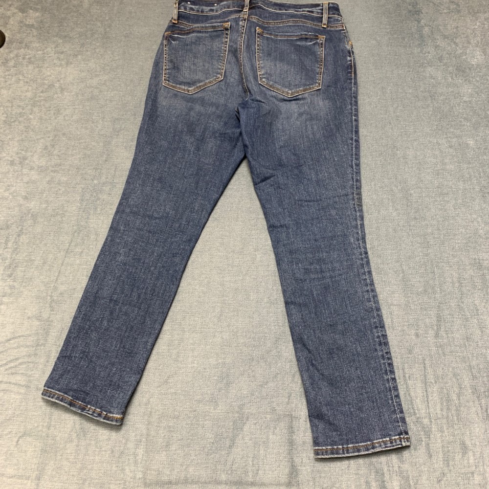 Made and Loved Ann Taylor Loft Jeans Womens 28/6 Blue Denim Curvy Skinny Crop
